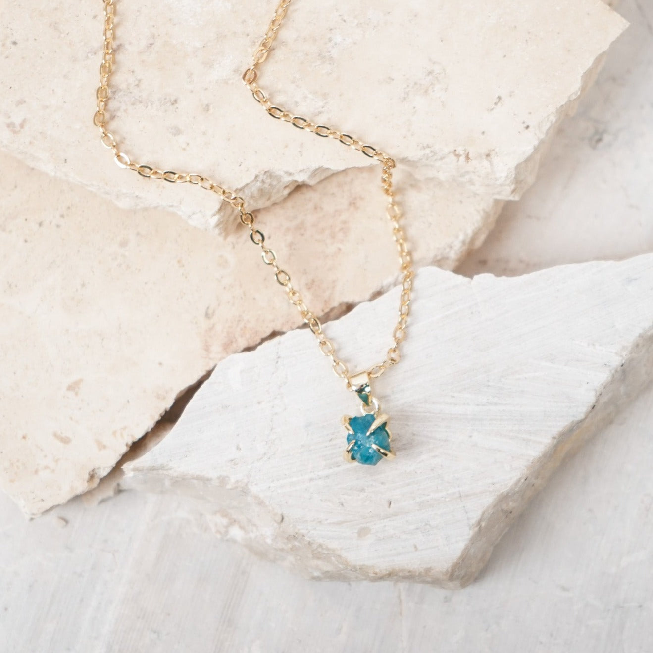 Mini Raw Stone Necklace