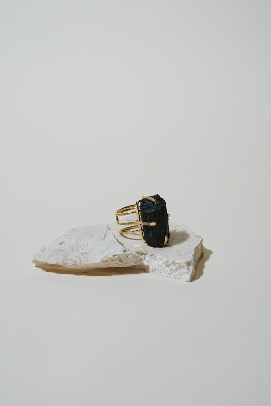 Black Tourmaline Ring