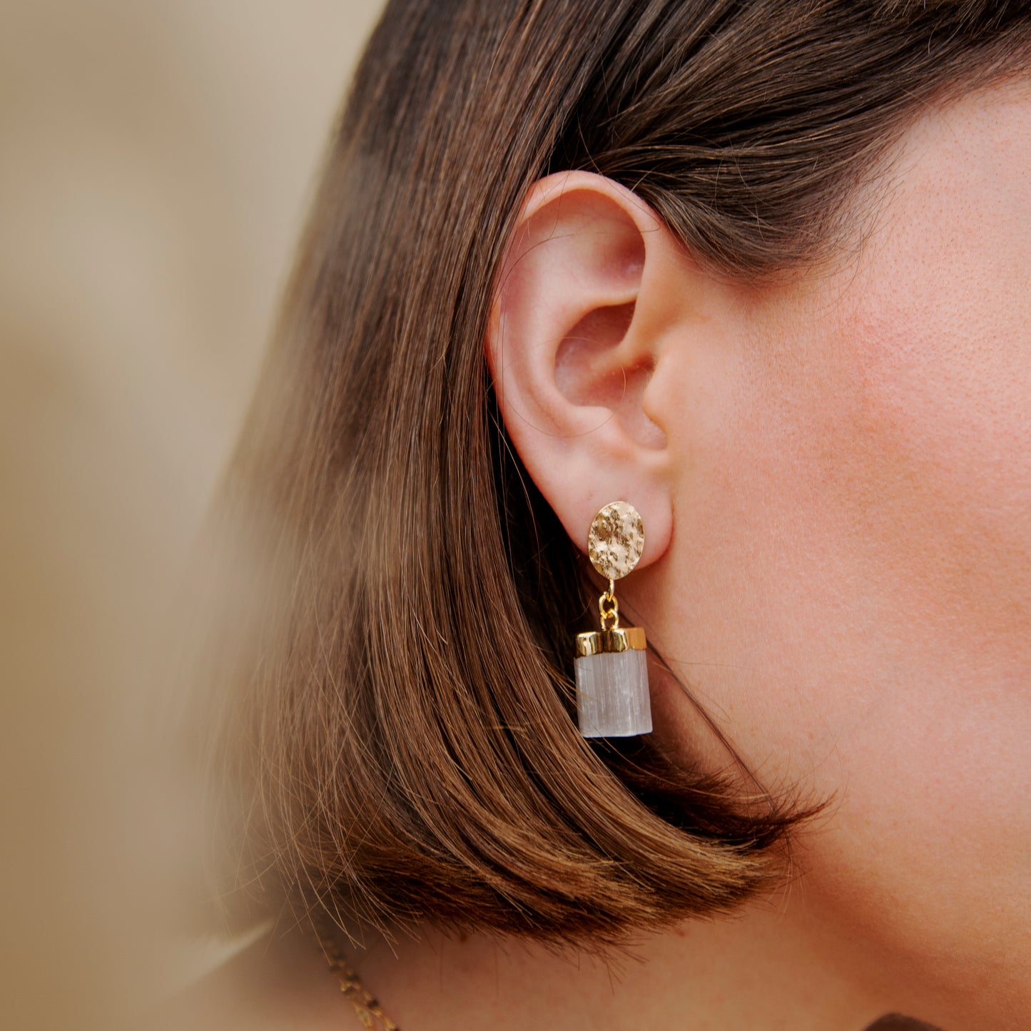 Selenite Earrings