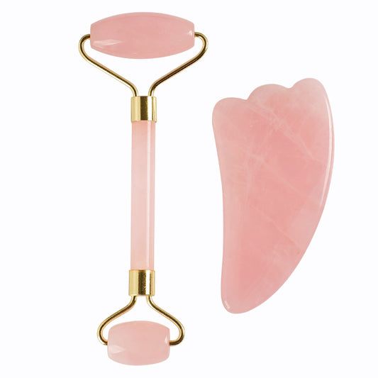 Rose Quartz Roller and Guasha