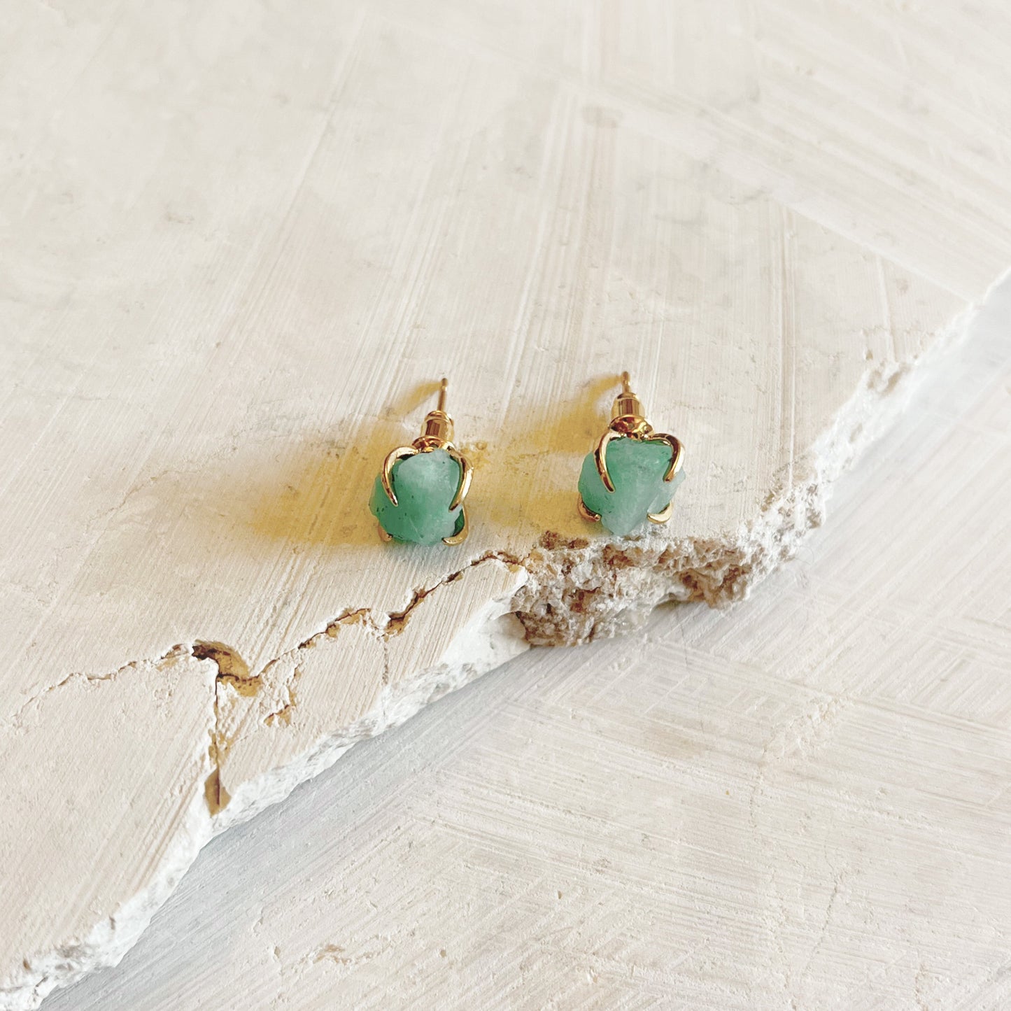 Raw Amazonite Earrings