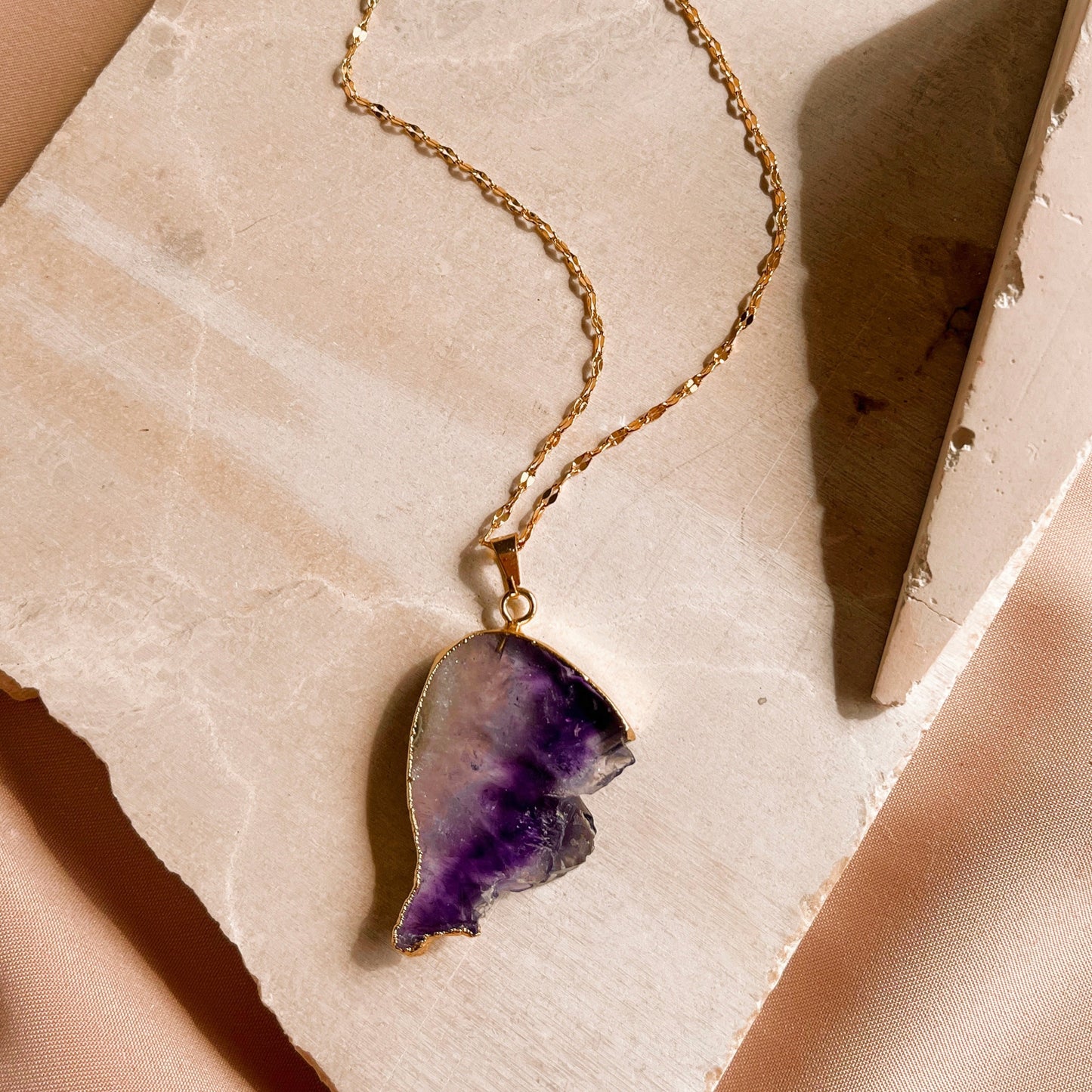 Amethyst Moon Necklace