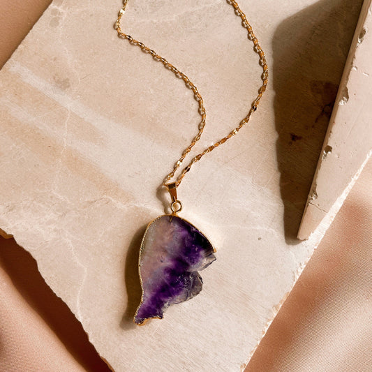 Amethyst Moon Necklace